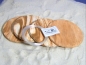 4x Pflanzplatten rund mamoriert braun-weiß ca.7cm mit Befestigung
